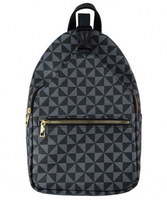PM Monogram Sling Backpack PM767 BLACK
